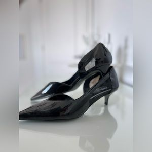 Zara black kitten heels
